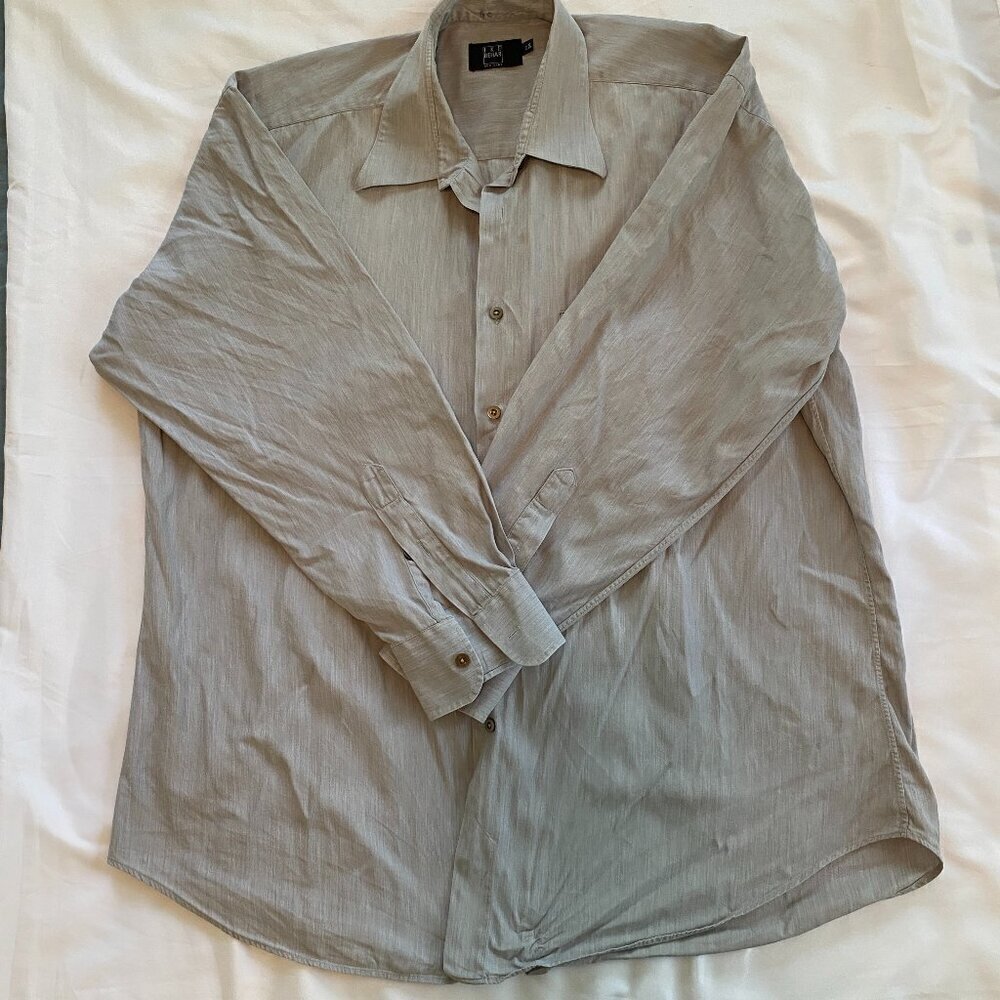 Ike Behar New York Men's Long Sleeve Button Down Dress Shirt 17/34